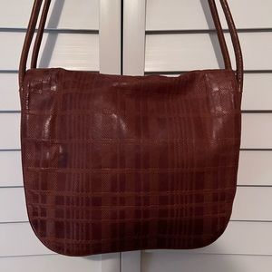 Kenneth Cole Brown Leather Messenger Bag